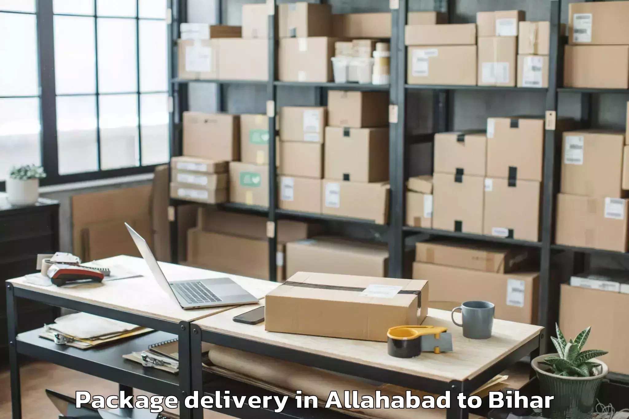 Trusted Allahabad to Warisnagar Package Delivery